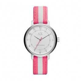Bracelet de montre Armani Exchange AX5364 Cuir/Textile Rose 16mm
