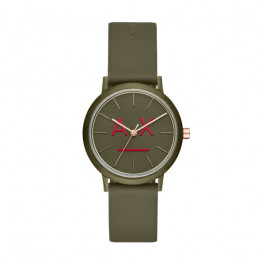 Bracelet de montre Armani Exchange AX5559 Silicone Olive verte 16mm