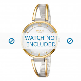 Boccia bracelet de montre 3260-02 Titane Bicolore 10mm