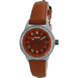 Bracelet de montre Fossil BQ1104 Cuir Brun 12mm