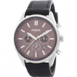Bracelet de montre Fossil BQ2062 Cuir Noir 22mm