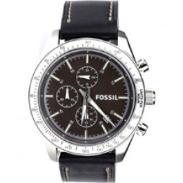 Bracelet de montre Fossil BQ2069 Cuir Noir 22mm