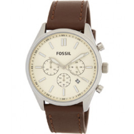 Bracelet de montre Fossil BQ2076 Cuir Brun 22mm