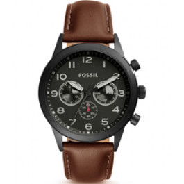 Bracelet de montre Fossil BQ2154 Cuir Brun 22mm