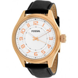 Bracelet de montre Fossil BQ2245 Cuir Noir 15mm