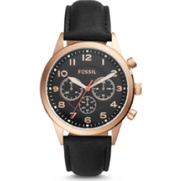 Bracelet de montre Fossil BQ2283 Cuir Noir 22mm