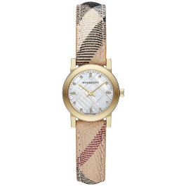 Bracelet de montre Burberry BU9226 Cuir Bicolore