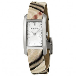 Bracelet de montre Burberry BU9503 Cuir/Textile Beige 14mm
