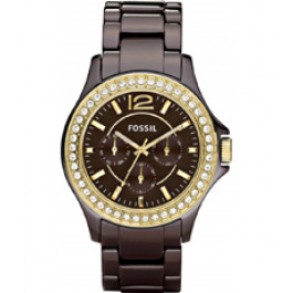 Bracelet de montre Fossil CE1044 Céramique Brun 18mm