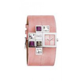 Bracelet de montre Dolce & Gabbana DW0176 Cuir Rose 37mm