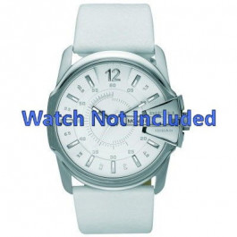 Bracelet de montre Diesel DZ1405 Cuir Blanc 28mm