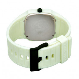 Bracelet de montre (Combinaison bracelet + cas) Diesel DZ1327 Silicone Blanc 28mm