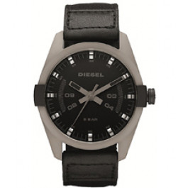 Bracelet de montre Diesel DZ1489 Cuir/Textile Noir 24mm