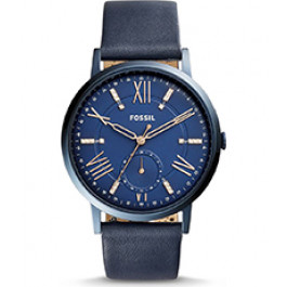 Bracelet de montre Fossil ES4109 / Rotor Cuir Bleu 20mm