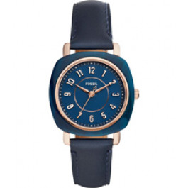 Bracelet de montre Fossil ES4280 Cuir Bleu 18mm