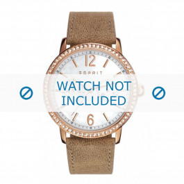 Esprit bracelet de montre ES108092-006 Cuir Brun clair + coutures défaut