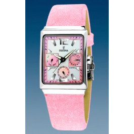 Bracelet de montre Festina F16139-3 Cuir Rose 23mm