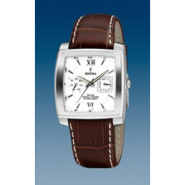 Bracelet de montre Festina F16182-7 / F16182-8 Cuir Brun 22mm