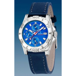 Bracelet de montre Festina F16243-D Cuir Bleu 21mm
