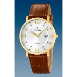 Bracelet de montre Festina F16478/3 Cuir Brun 21mm