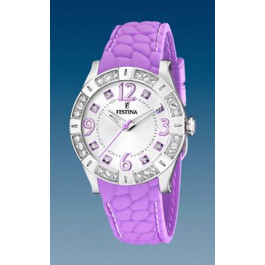 Bracelet de montre Festina F16541-5 Silicone Pourpre 20mm