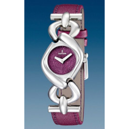 Festina bracelet de montre F16545-3 Cuir Pourpre + coutures  violettes