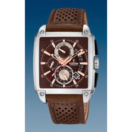 Bracelet de montre Festina F20265-3 Cuir Brun foncé 24mm