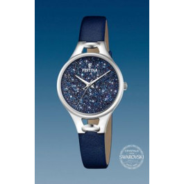 Bracelet de montre Festina F20334-2 / F16954-2 Cuir Bleu 10mm