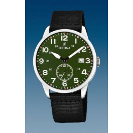 Bracelet de montre Festina F20347-2 / F20347-3 Textile Noir 21mm