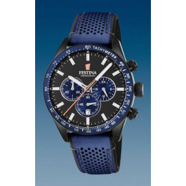 Bracelet de montre Festina F20359-2 Cuir Bleu 21mm