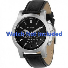 Bracelet de montre Fossil FS4247 Cuir Noir 22mm