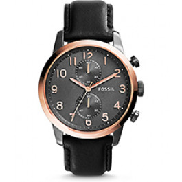 Bracelet de montre Fossil FS4935 Cuir Noir 22mm