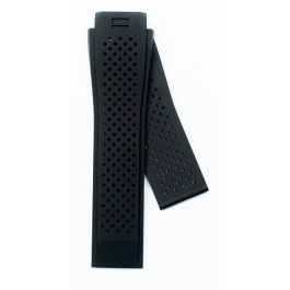 Bracelet de montre Tag Heuer BT6106 / FT6076/0 / SBF8A5000 / Connected watch Caoutchouc Noir