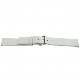 Bracelet de montre Universel K510 Cuir Blanc 28mm