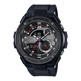 Bracelet de montre Casio GST 210B 1A GST 400 GST 410 GST S100 GST S110 W100G W110 Plastique Noir 27mm