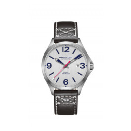 Bracelet de montre Hamilton H76525751 Cuir Noir 20mm