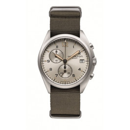 Bracelet de montre Hamilton H76552955 / H694765110 Textile Taupe 22mm