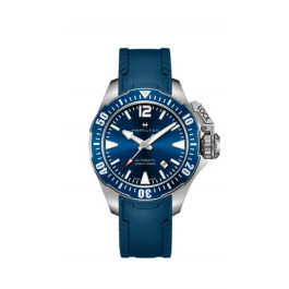 Bracelet de montre Hamilton H77705345 / H600776137 Caoutchouc Bleu 20mm