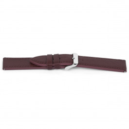 Bracelet de montre Universel G722 Cuir Bordeaux 20mm