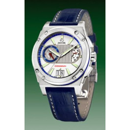 Bracelet de montre Jaguar J612 / J612-1 Cuir Bleu 20mm