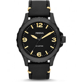 Bracelet de montre Fossil JR1447 Cuir Noir 22mm