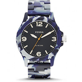 Bracelet de montre Fossil JR1463 Plastique Bleu 22mm