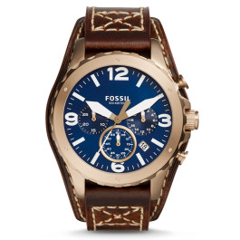 Bracelet de montre Fossil JR1505 Cuir Brun 22mm