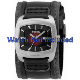 Bracelet de montre Fossil JR9498 Cuir Noir 22mm