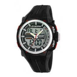 Bracelet de montre Calypso K5539-1 Caoutchouc Noir