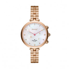 Bracelet de montre Montre intelligente Kate Spade New York KST23206 Acier Rosé 12mm