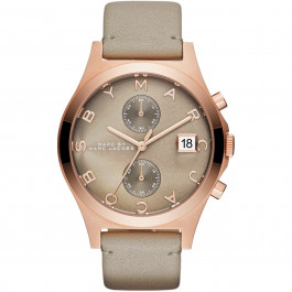 Bracelet de montre Marc by Marc Jacobs MBM1397 Cuir Taupe 18mm