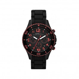 Bracelet de montre Marc by Marc Jacobs MBM2585 Silicone Noir 22mm