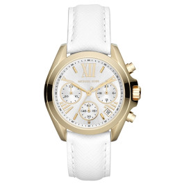 Bracelet de montre Michael Kors MK2302 Cuir Blanc 18mm