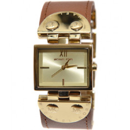 Bracelet de montre Michael Kors MK2361 Cuir Brun 26mm